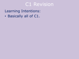 C1 Revision (1)x