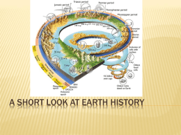 A Short Look at Earth History