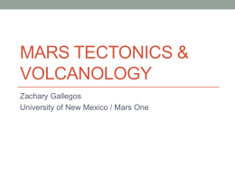 Mars Tectonics & Volcanology