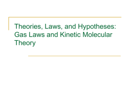 Theories and Laws