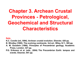 Chapter 3. Archean Crustal Provinces