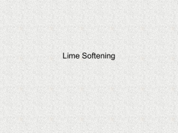 Lime Softening - wtionline.org