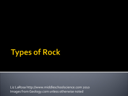 Types of Rock