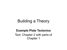 Building a Theory