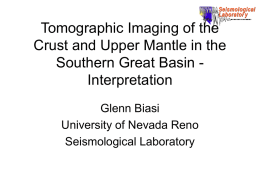 Tomographic Imaging of the Crust and Upper Mantle in the