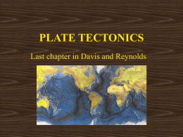 PLATE TECTONICS - UA Geosciences