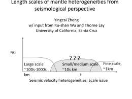 Length scales of mantle heterogeneities from seismological