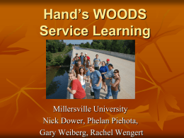 Hand’s W.O.O.D.S Service Learning