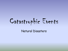 Catastrophic Events - Gregory
