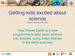 Getting kids excited about science