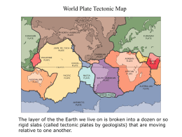 World Plate Tectonic Map