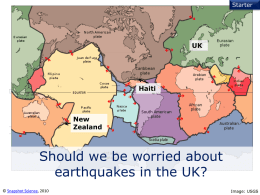 UK earthquake - Snapshot Science