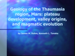 PowerPoint Presentation - Geology of the Thaumasia region