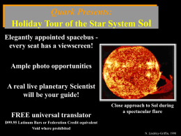 Quark Presents: Holiday Tour of the Star System Sol