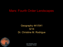 Mars: First Order Landforms