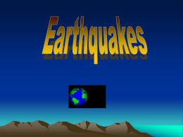 Earthquakes