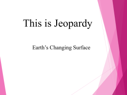 Earth`s Changing Surface Game