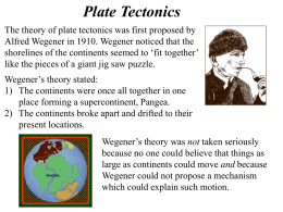 Plate Tectonics PPT