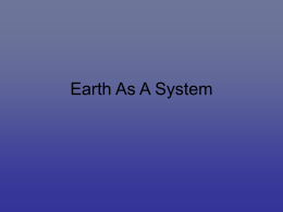 Earth As A System