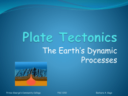 Plate Tectonics - Academic Computer Center