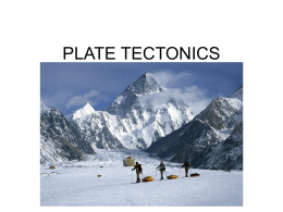 ESC101 Ch 4 Plate Tectonics