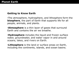 Getting to Know Earth