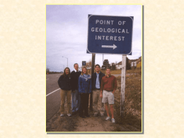 Geology and the Earth (Con`t.)