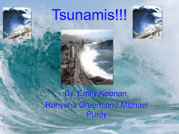 Tsunamis - onlineclass