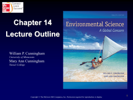 Chapter 14 Geology and Earth Resources