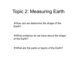 What is the true shape of the Earth?