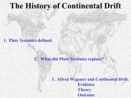History of Continental Drift, part 1