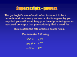 The geologist`s use of math often turns out to be a periodic and
