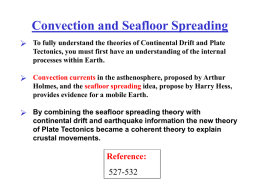 Convection and Seafloor Spreading