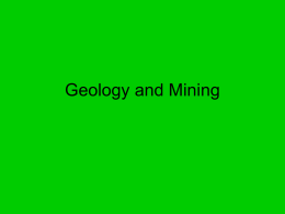 Geology and Mining
