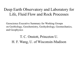 Onstott_Wang_Geosciences_Summary_Sat_plenary