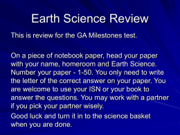 Earth Sci Review