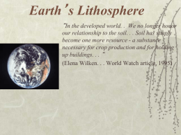 Earth`s Lithosphere