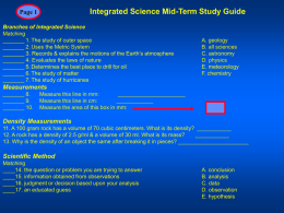 GR Mid-Term Study Guide
