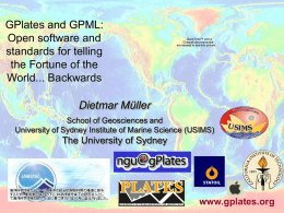 GPlates and GPML