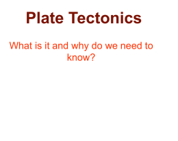 Plate Tectonics for Website