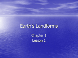 Earth`s Landforms