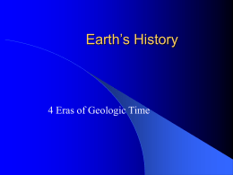 Earth`s History