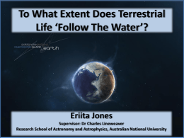 To What Extent Does Terrestrial Life "Follow The Water"?