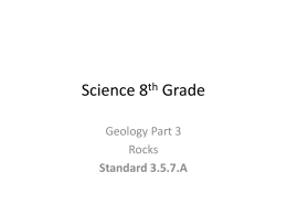 Geology- ROCKS-updated 11/2/15