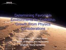 Slide 1 - BYU Physics and Astronomy