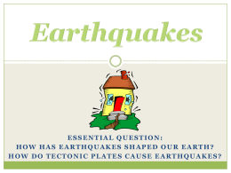 how do tectonic plates cause earthquakes?
