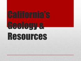 California Natural Resources