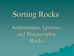 Sorting Rocks