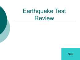 Earthquake Review