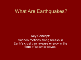 What Are Earthquakes?